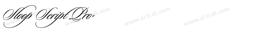 Sloop Script Pro字体转换